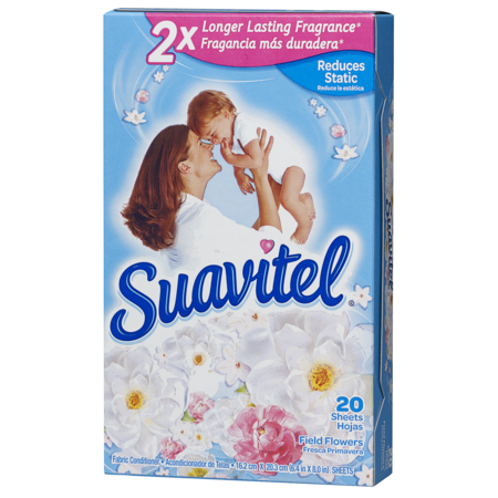 SUAVITEL Dryer Sheets Field Flower, PK300 139197